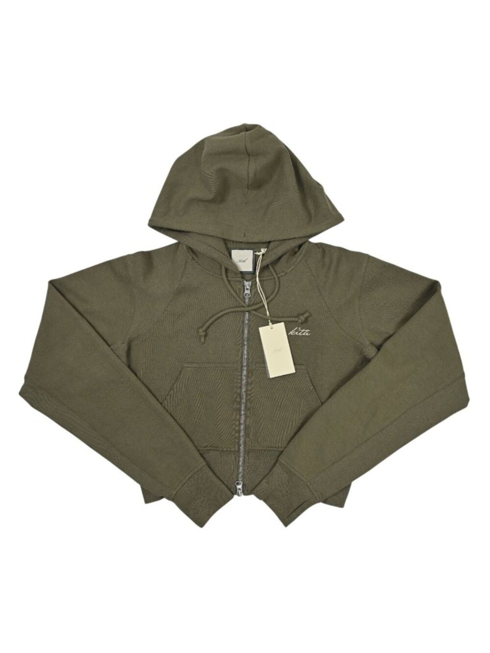 KITH Davin Cropped Hoodie in Canopy